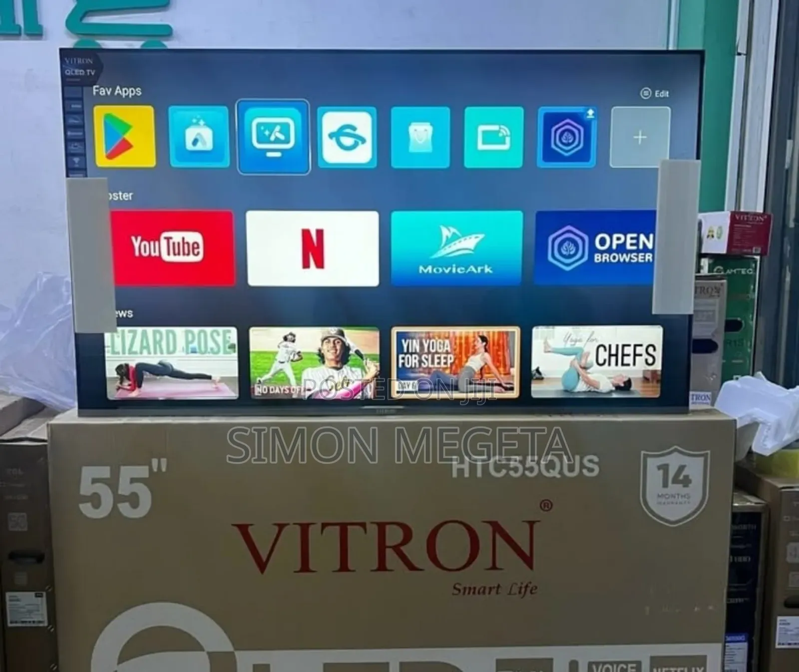 Playstore Qled 55 Inch Vitron Tv