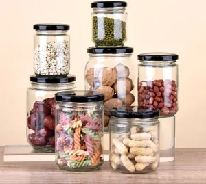 Honey,Spices,Herbs,Fruits Glass Storage Jar