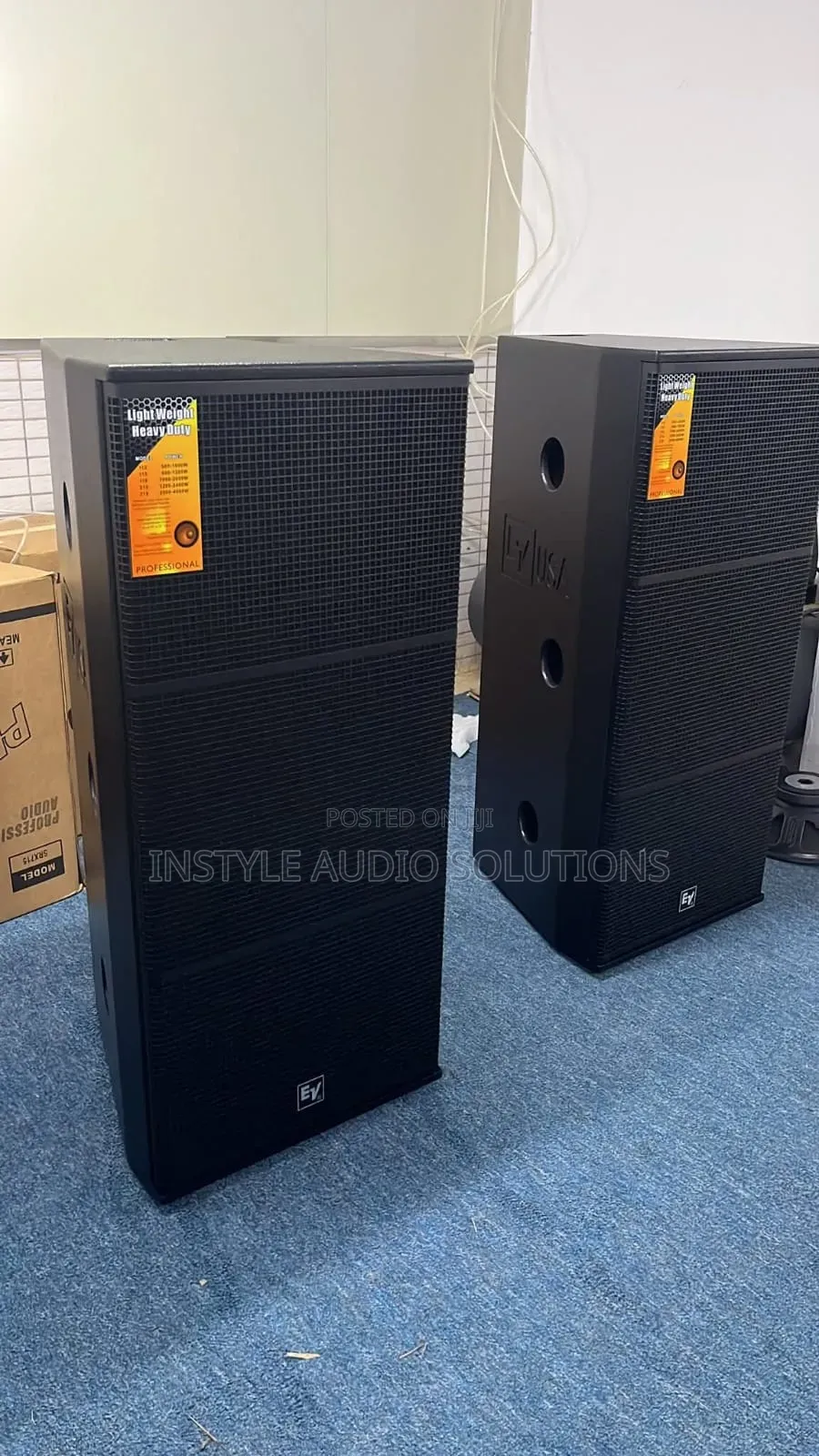 15" Ev Usa Original Imported Full Range Sound Speakers 2 Set on Offer