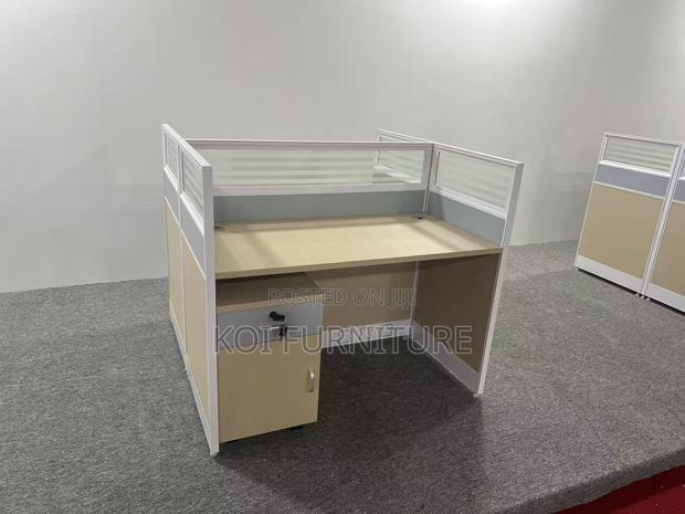 Office Desk : 2‐Way Modern Modular Office Workstation - thumbnail 2