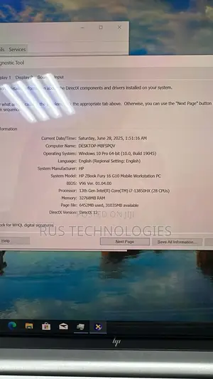 Laptop HP ZBook Firefly 16 G10 16GB Intel Core i7 SSD 512GB
