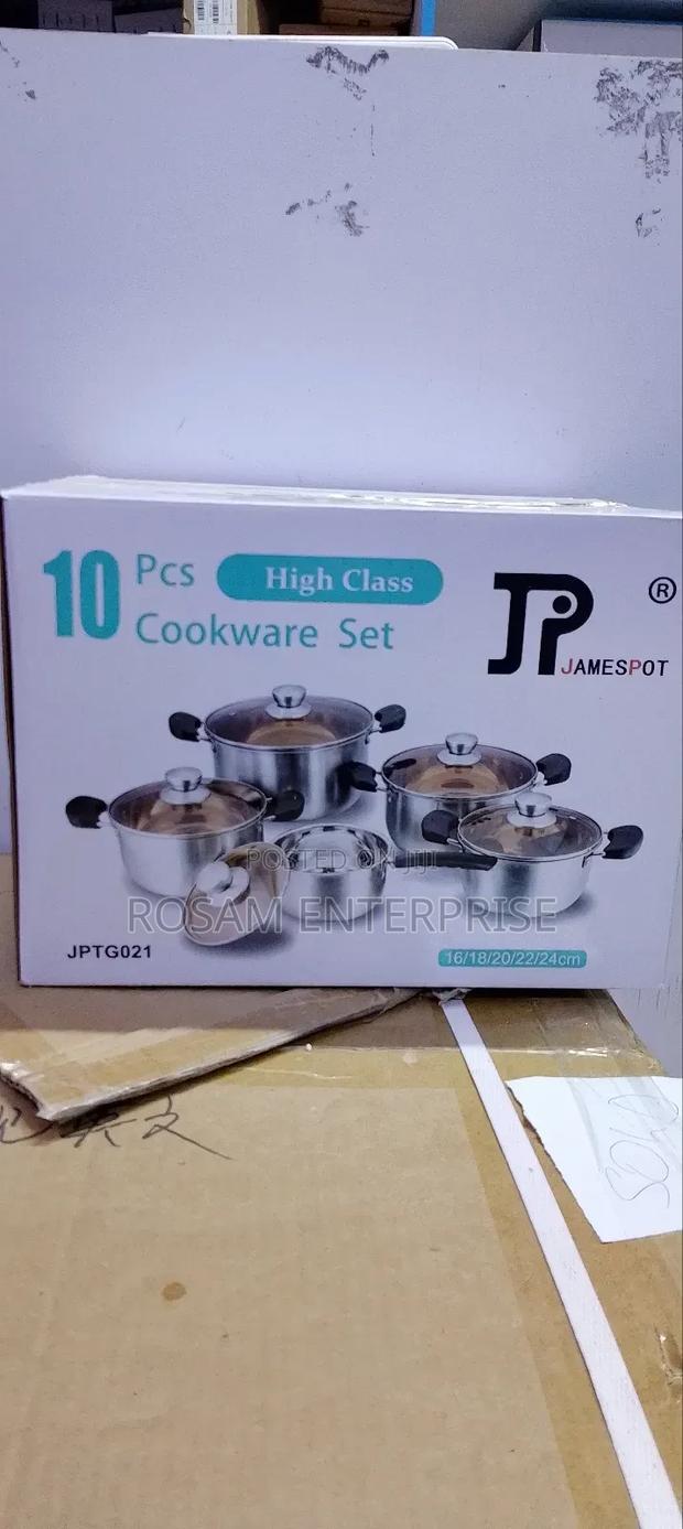 10pcs Jp Stainless Steel Cookware