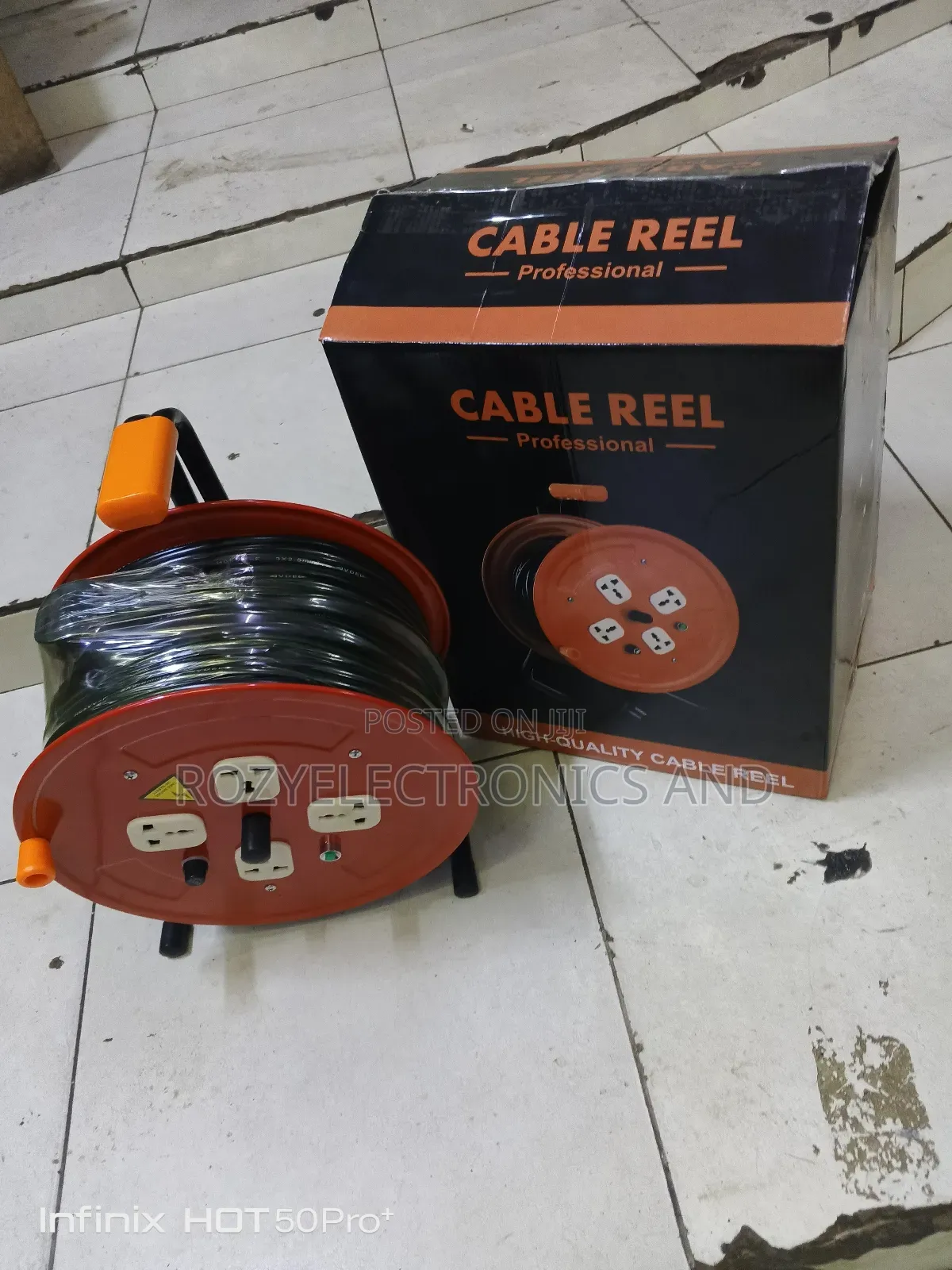 Heavy Duty Cable Reel 2?5mm by 50m