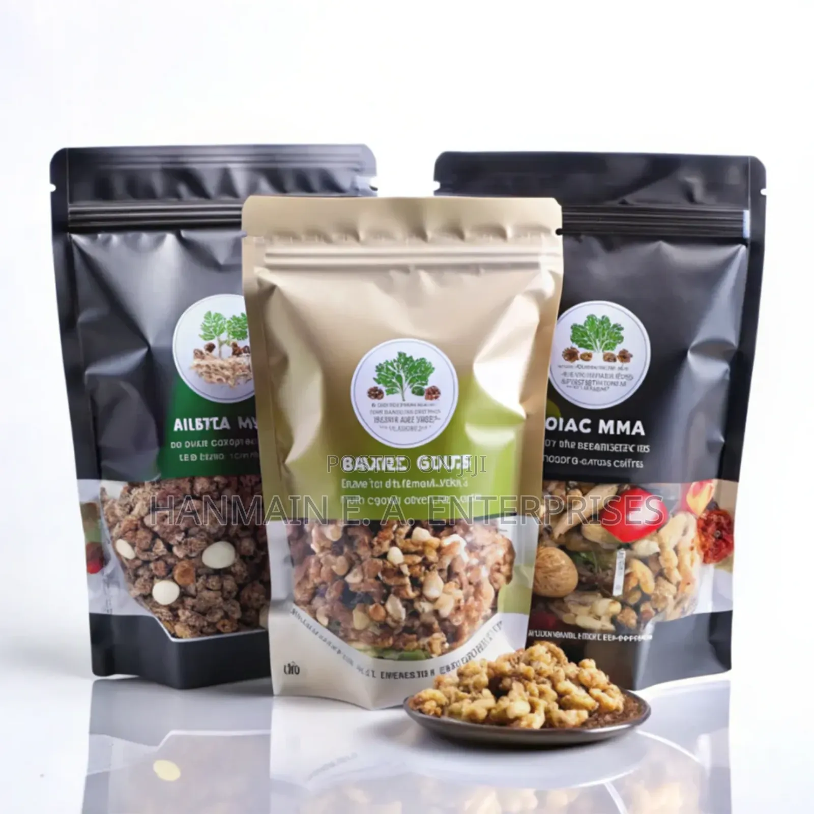Stand Up Pouch Aluminum Ziplock Window Bags