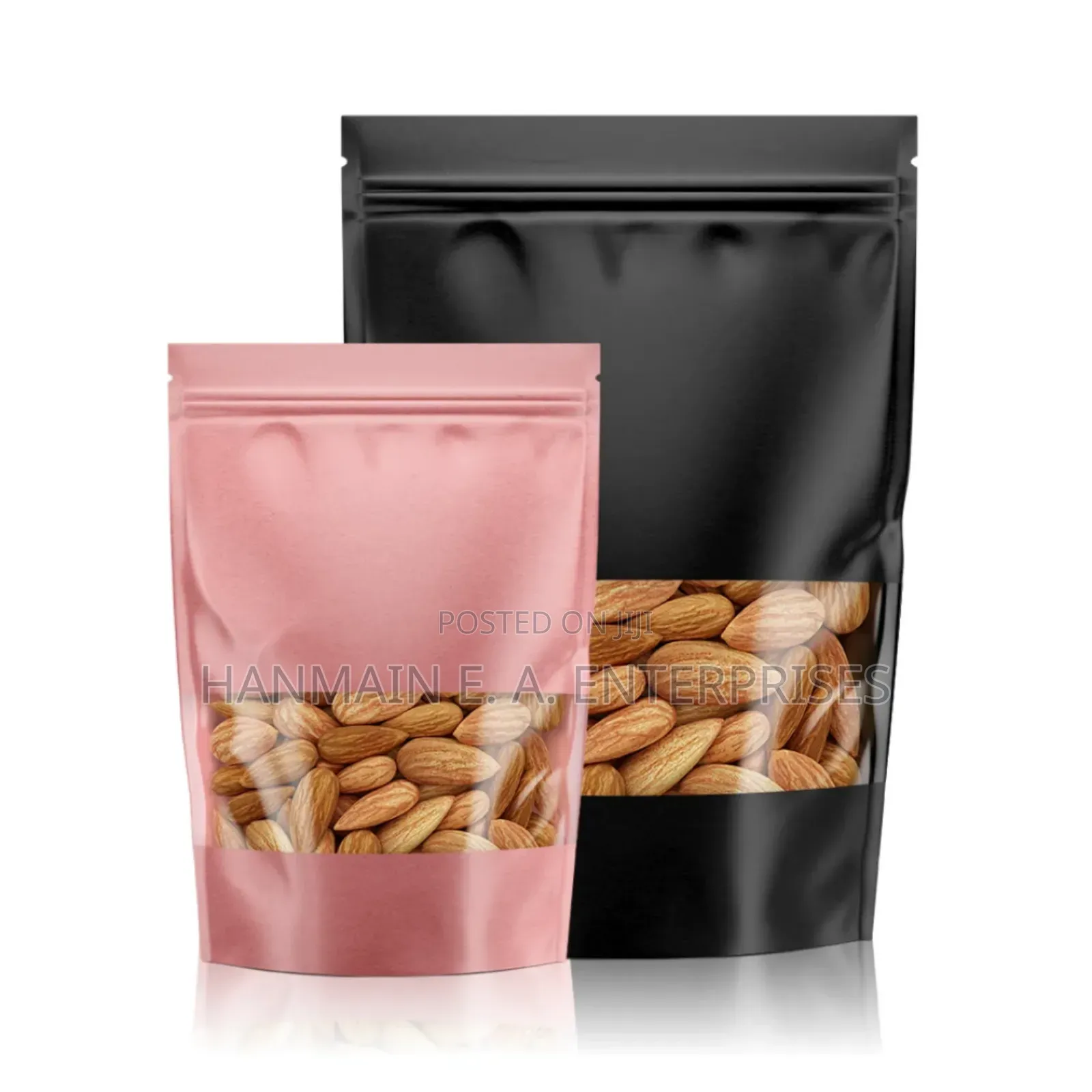 Stand Up Pouch Aluminum Ziplock Window Bags