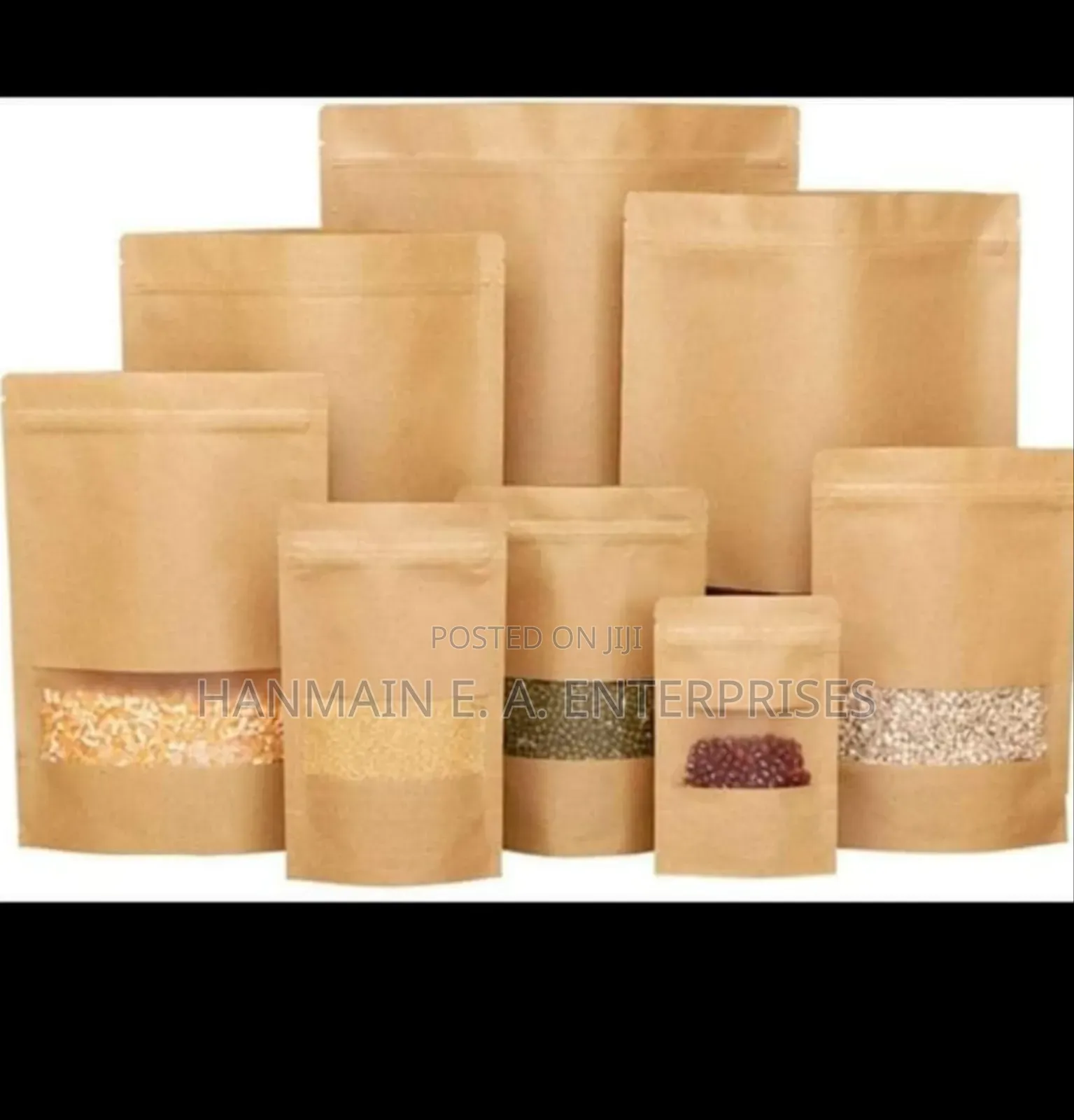 Stand Up Pouch Aluminum Ziplock Window Bags