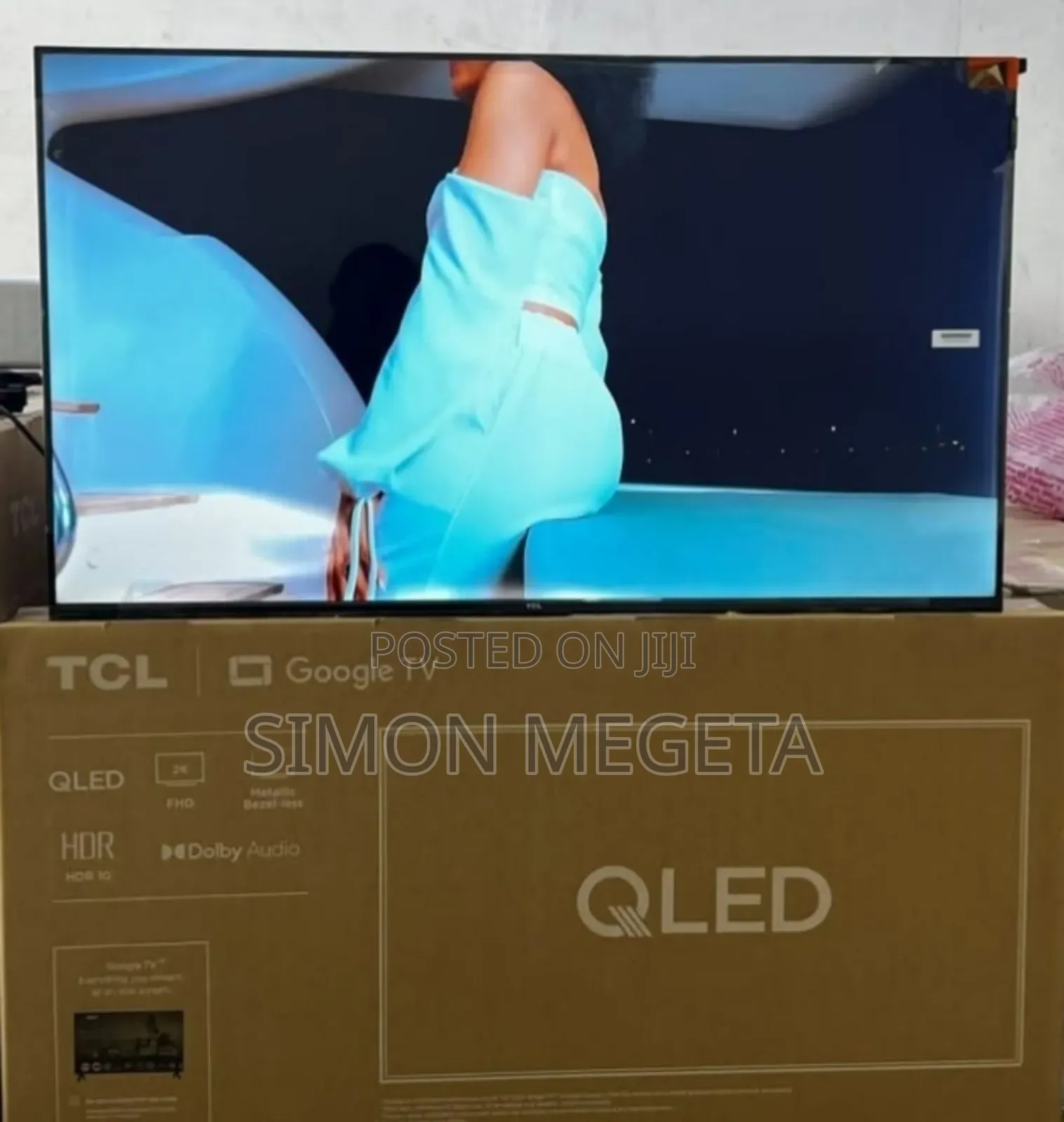 Wifi Enabled TCL 43 Inch Qled Google Tv /HDR/ Dolby Audio