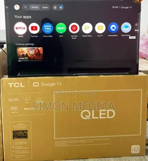 Slim Flame TCL 43 Inch Qled Google Tv /HDR/ Dolby Audio