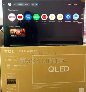 Slim Flame TCL 43 Inch Qled Google Tv /HDR/ Dolby Audio