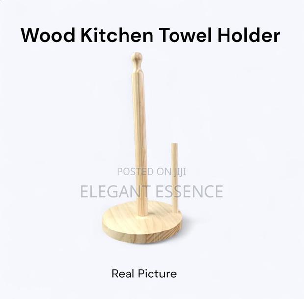 Bamboo Kitchen Tissue Holder 2in1 – Round