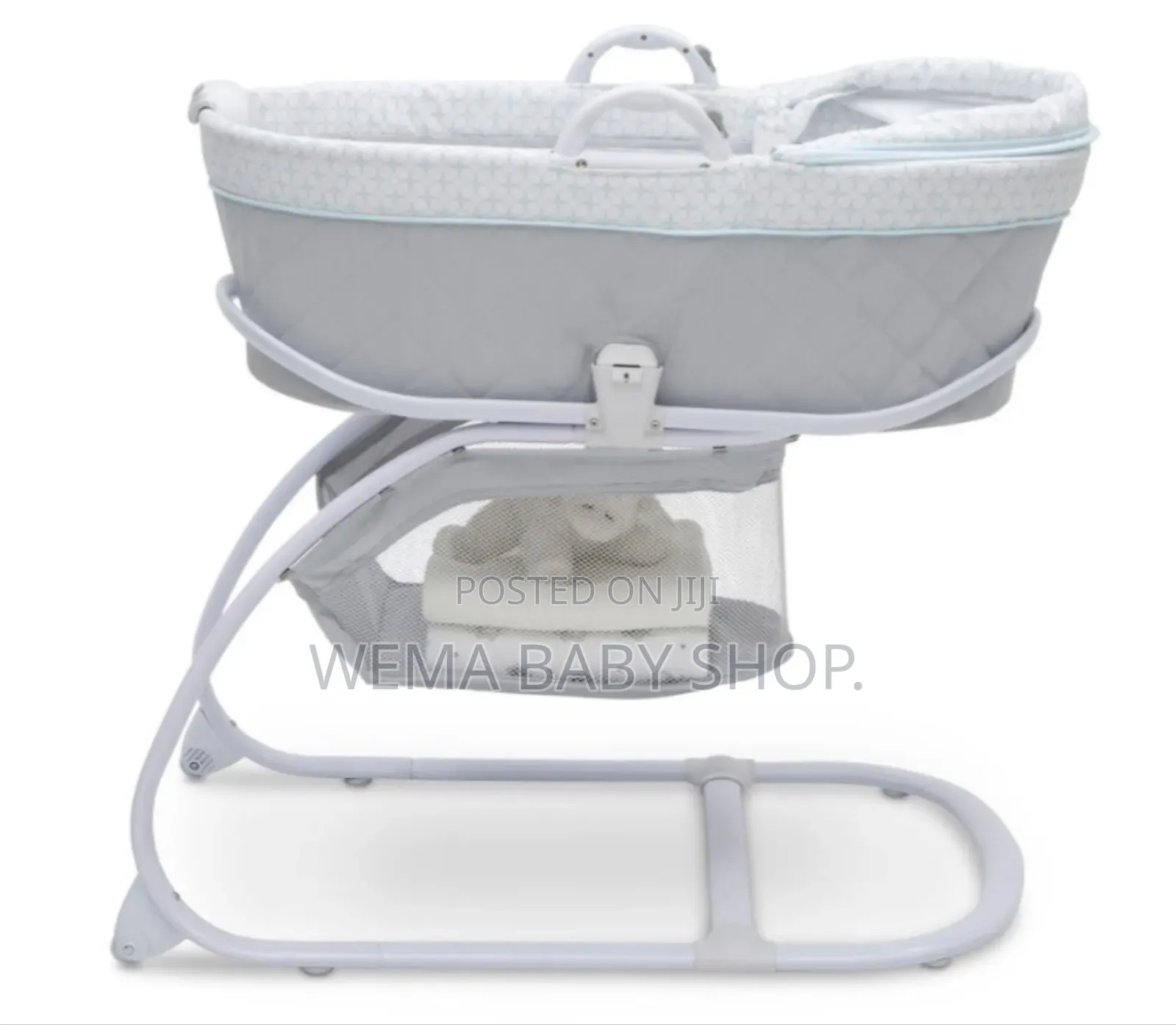 Breathable Deluxe Moses Bassinet With Music,Vibration,Light and Wheels