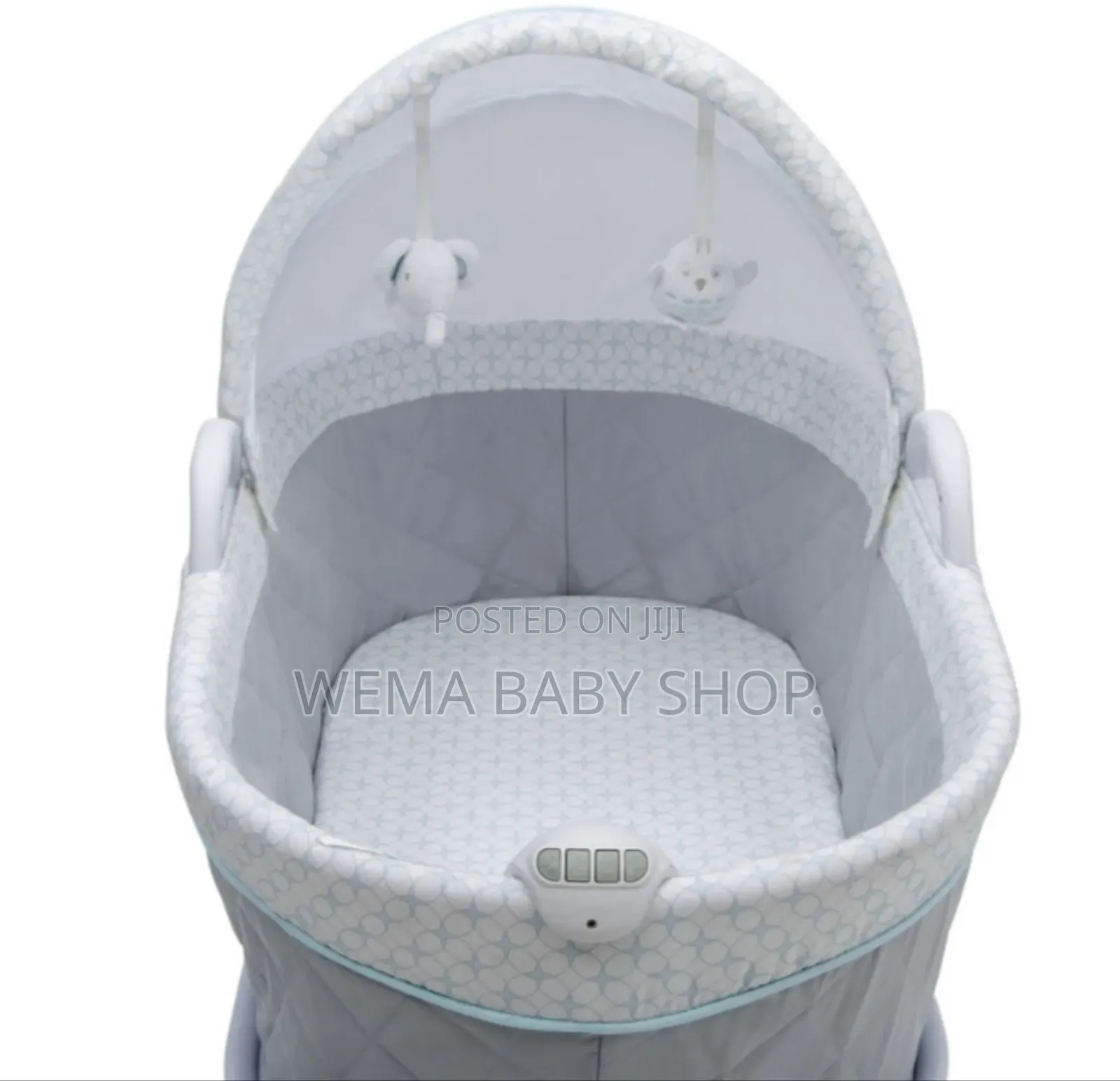 Breathable Deluxe Moses Bassinet With Music,Vibration,Light and Wheels