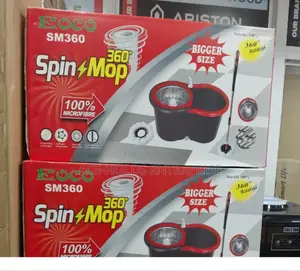 100% Microfiber Spin Mop - Eoco Metallic Mopper - 360°