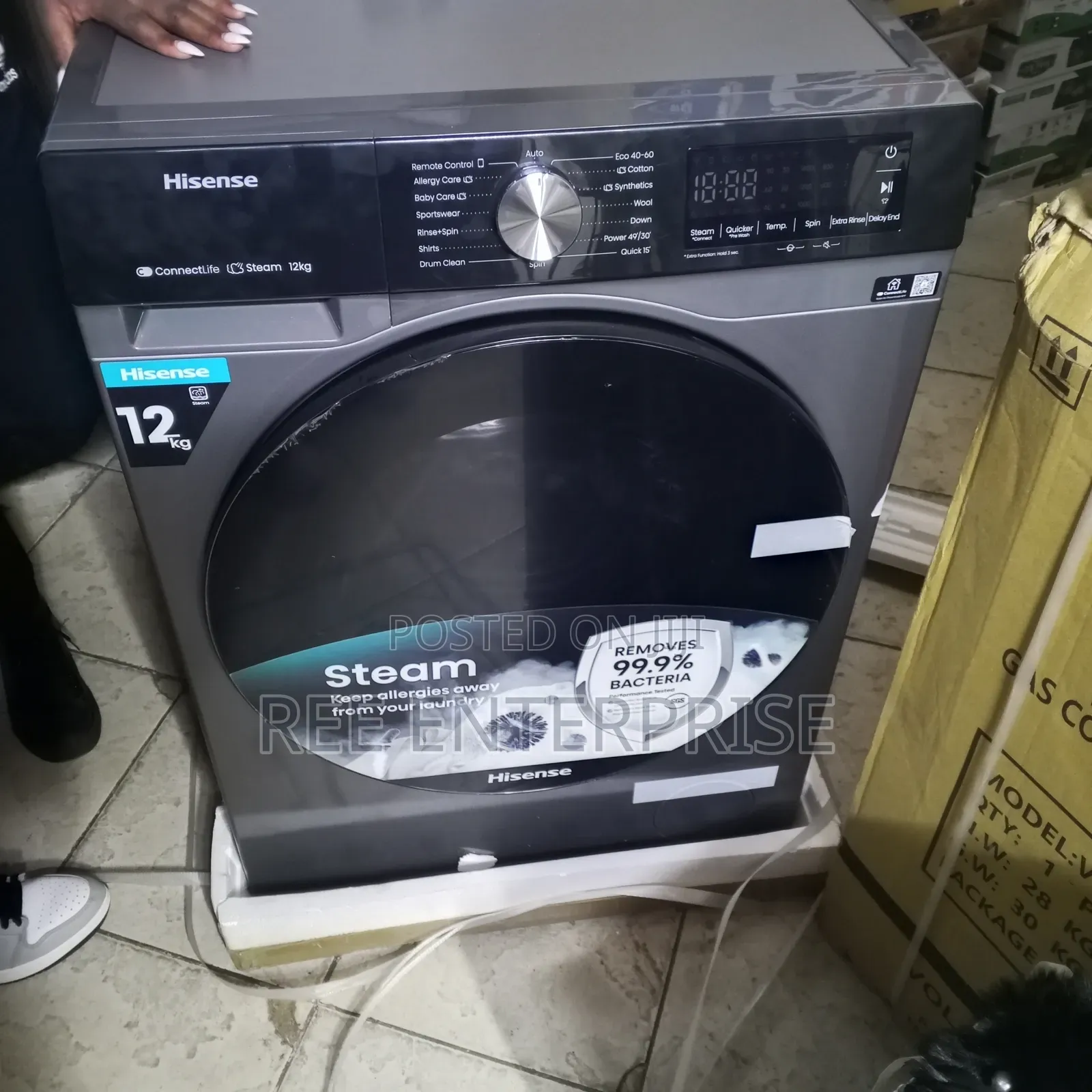 Wash and Dry 12/8kg Hisense Washing Machine