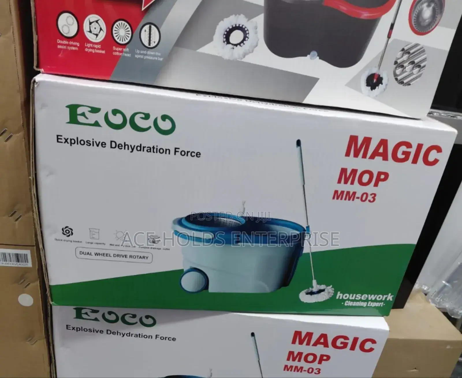 Eoco Magic Spin Mop Unique Design With Wheel - 360°