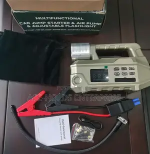 High Power Digital Jump Starter/ Digital Compressor + Flashlight