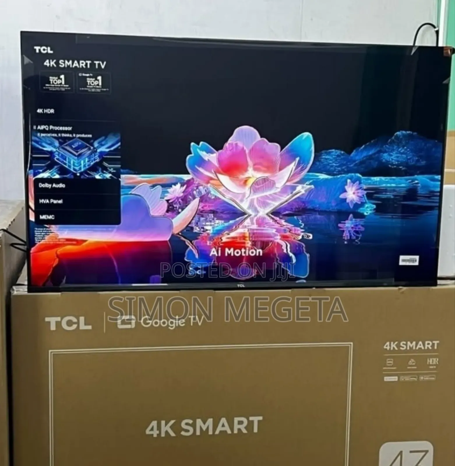 Restocked TCL 43 Inch Smart Android Google Tv