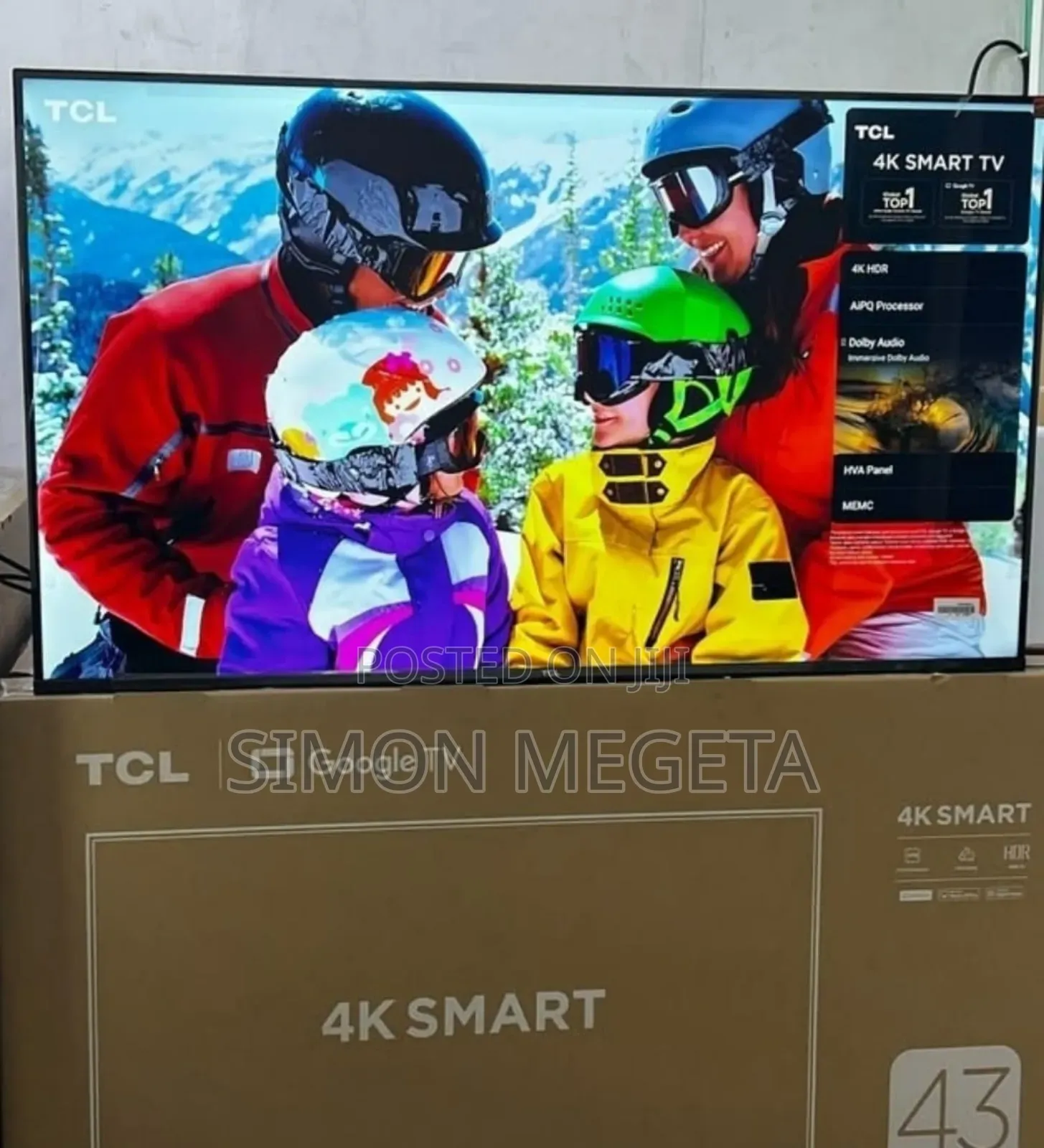 Wifi Enabled TCL 43 Inch Smart Android Google Tv