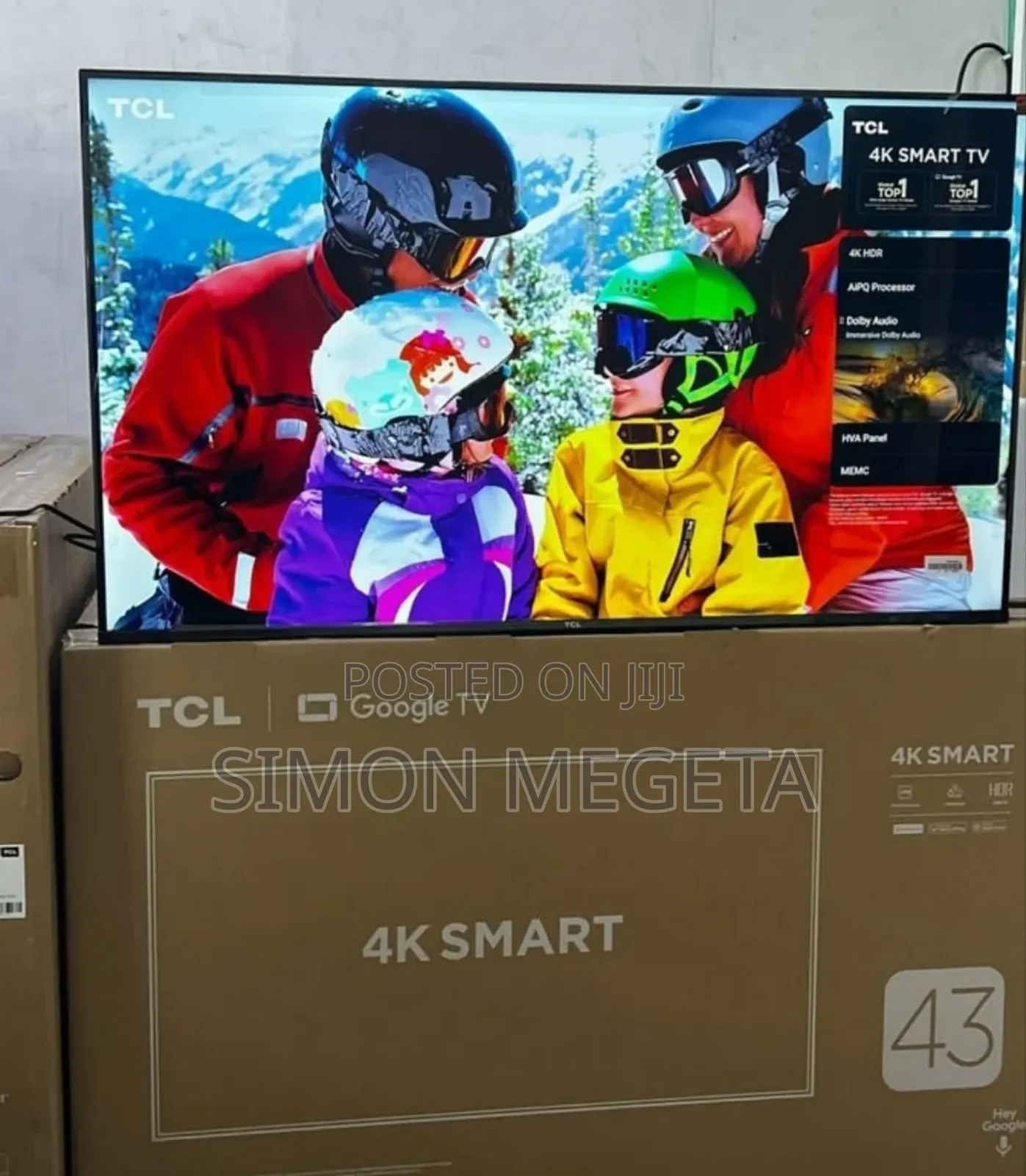 Wifi Enabled TCL 43 Inch Smart Android Google Tv