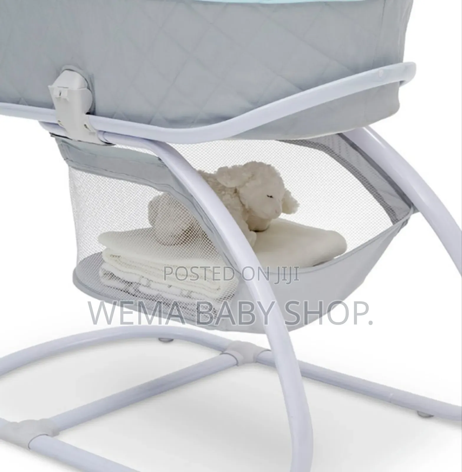 Breathable Deluxe Moses Bassinet With Music,Vibration,Light and Wheels
