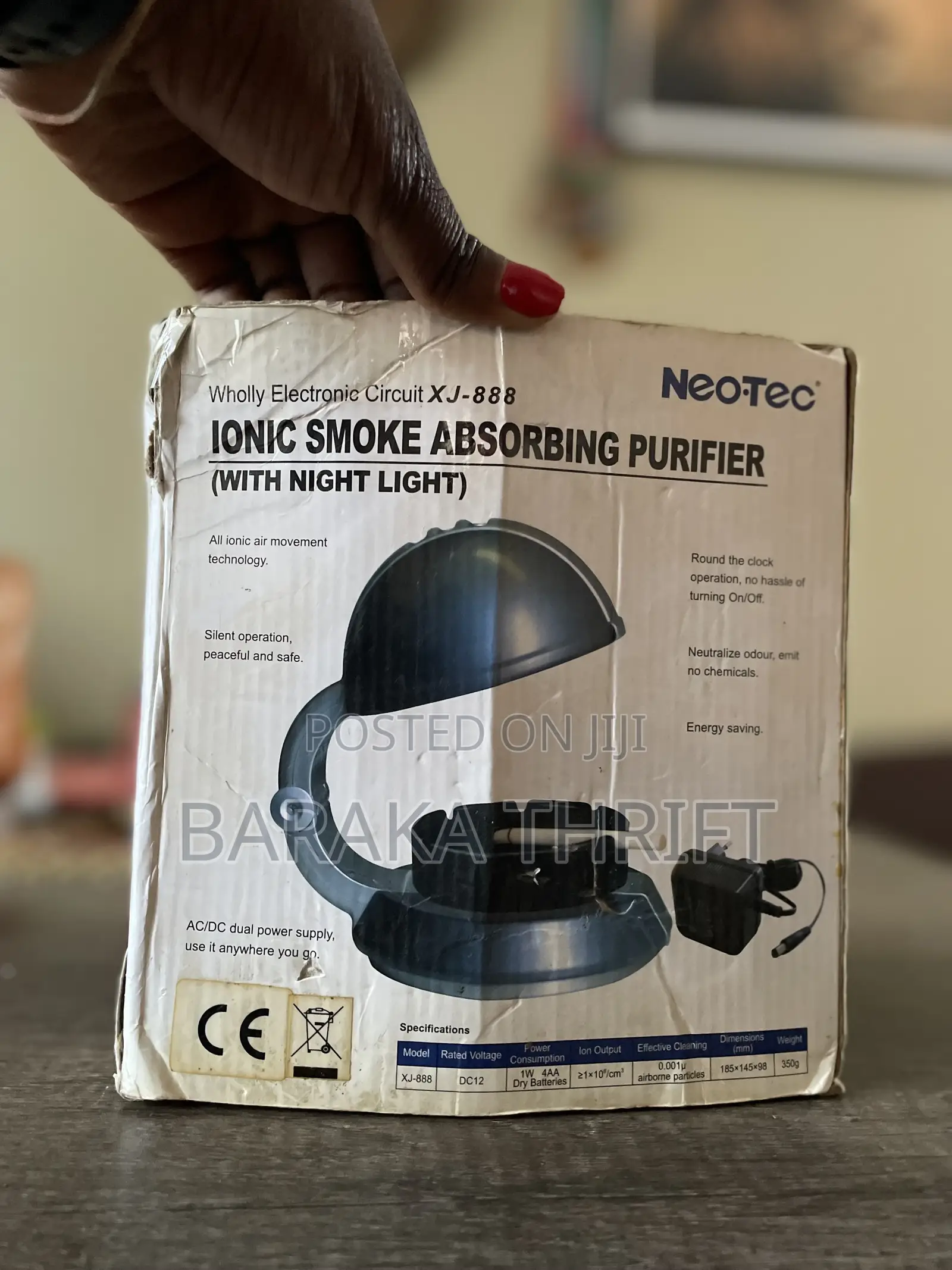 Ionic Smoke Absorbing Purifier Ashtray(With Night Light)