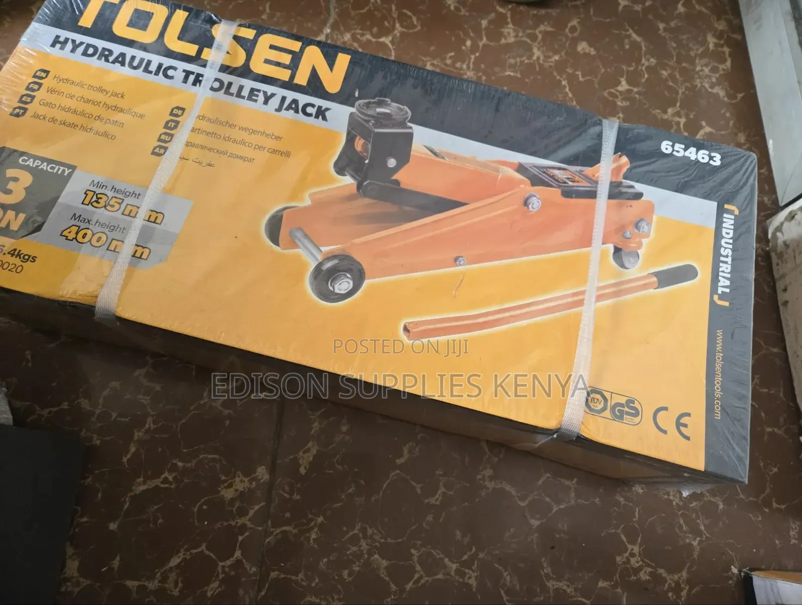Tolsen Hydraulic Trolley Jack 3ton Industrial Crocodile Floor Jacks