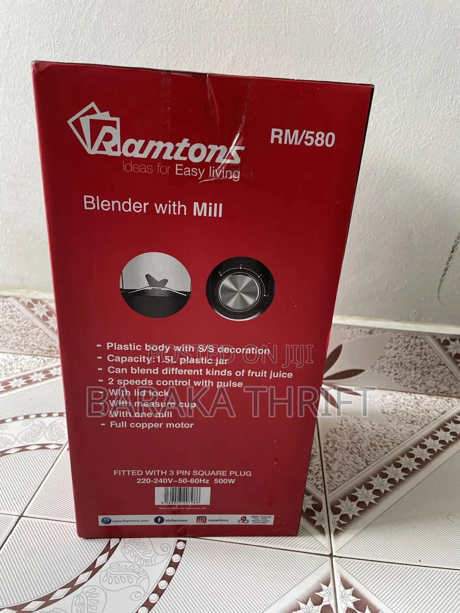 Ramtons Rm/580 Blender+Mill