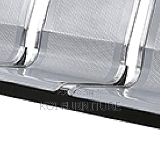 Office Bench : Linked Office Chair – Blue /Gray 3 Seater - thumbnail 9