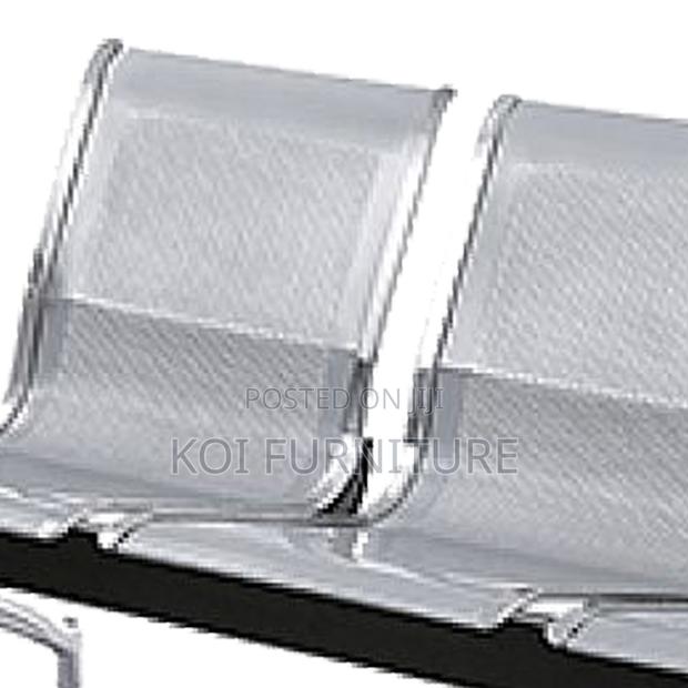 Office Bench : Linked Office Chair – Blue /Gray 3 Seater - thumbnail 10