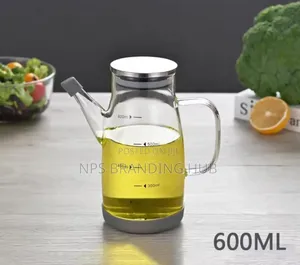 High Borosilicate Glass Oil Bottle 600ml
Glass With Stainless Lid
Ao
