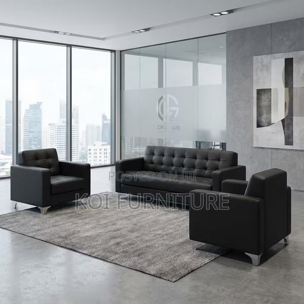 Office Sofa : Modern Office Reception Sofa Set – 5 Seater