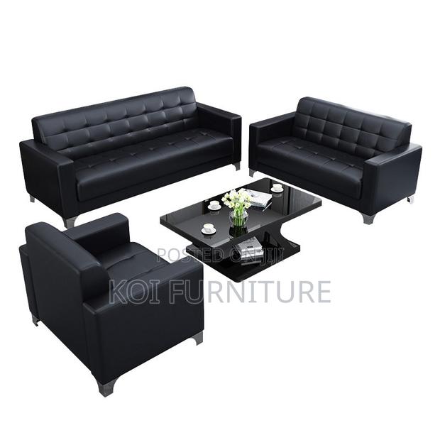 Office Sofa : Modern Office Reception Sofa Set – 5 Seater - thumbnail 3