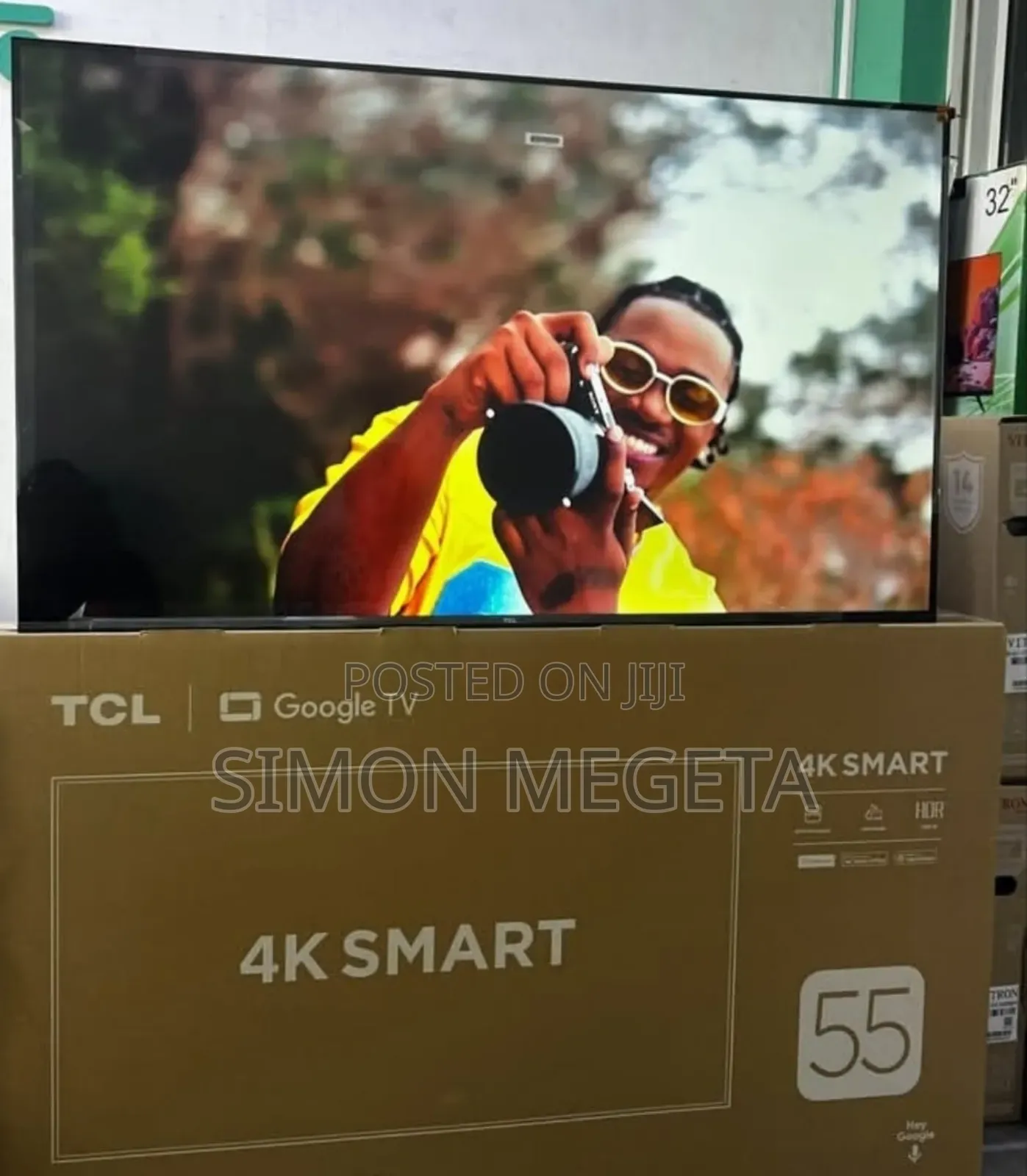 Frameless TCL 55 Inch HDR Smart Android Google Tv /Google Talk
