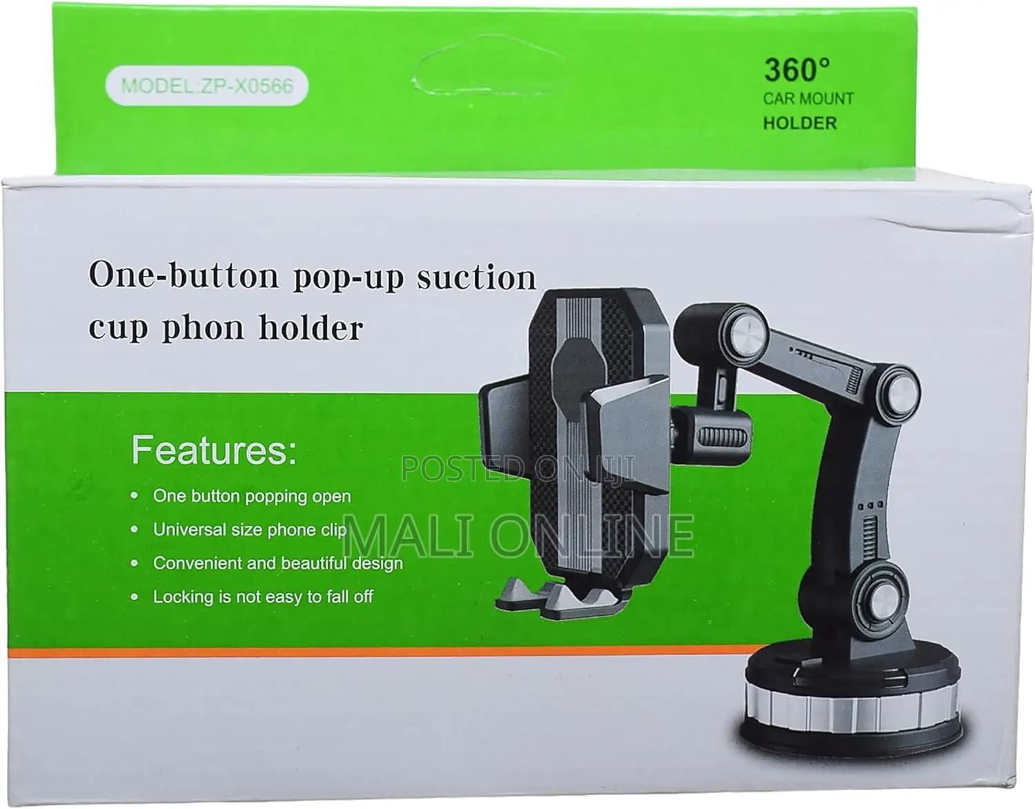 Universal Car Phone Holder Suction Cup Mount 360 Degree Adjustable