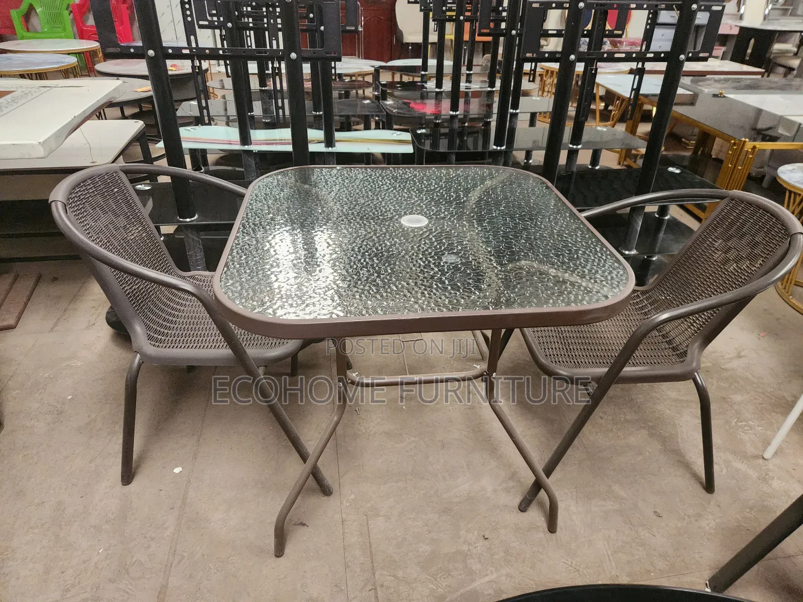 2 Seater Square Balcony Table and Chair
