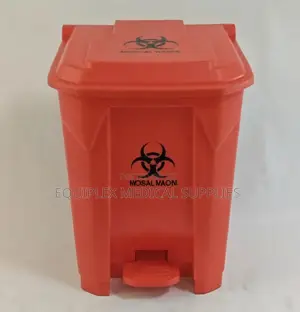 Quality 30 Liters Red Biohazard Pedal Bin / 30l Waste Bin