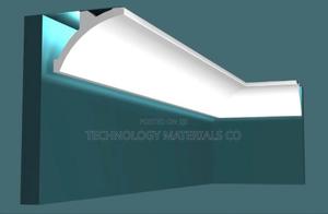 4.5 Inch Led Cornice – 2.4m Long Decorative Ceiling Molding - main view