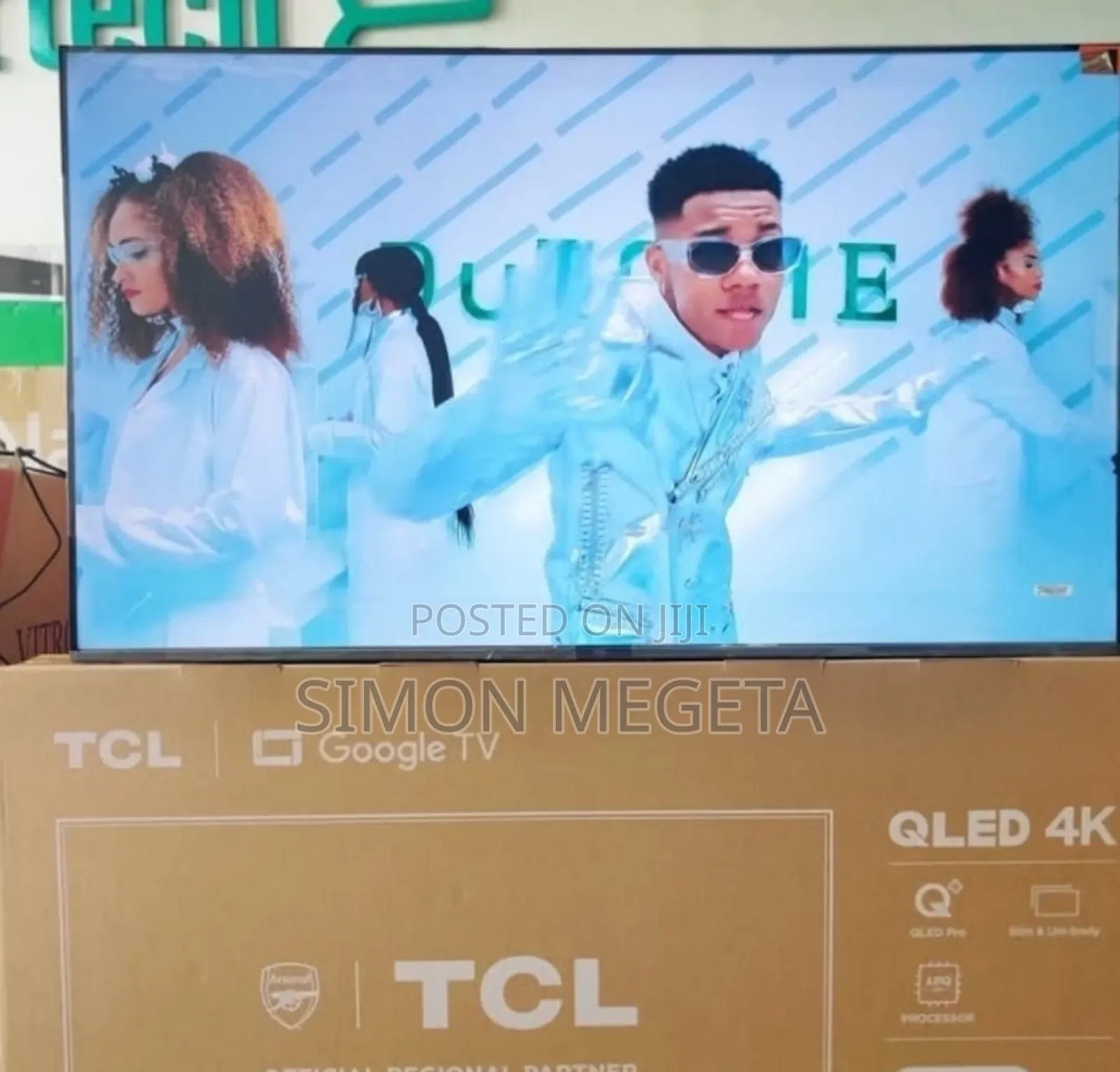 Restocked Qled Tcl 50 Inch Qled Google Tv /Hdr/ Dolby Audio