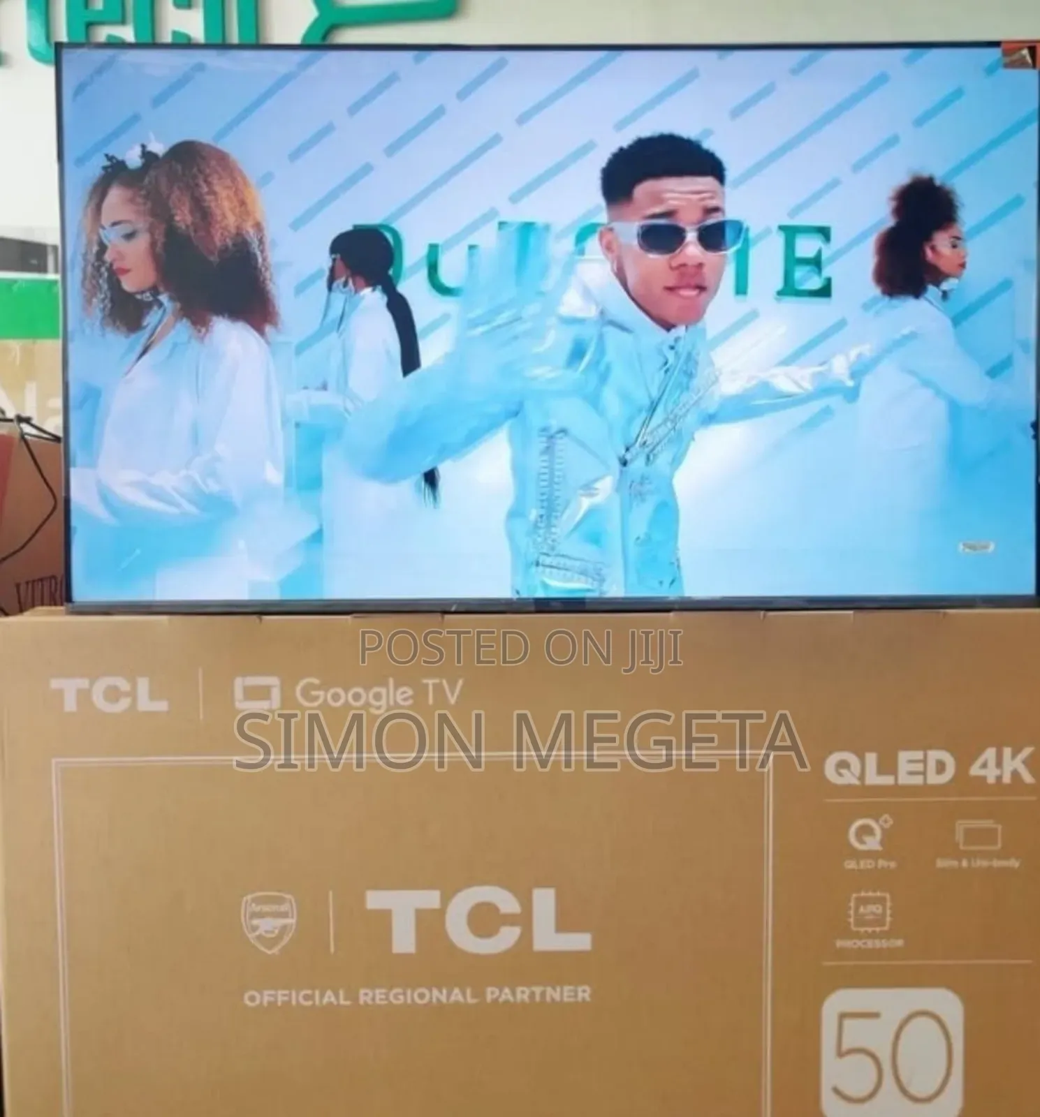 Restocked Qled Tcl 50 Inch Qled Google Tv /Hdr/ Dolby Audio