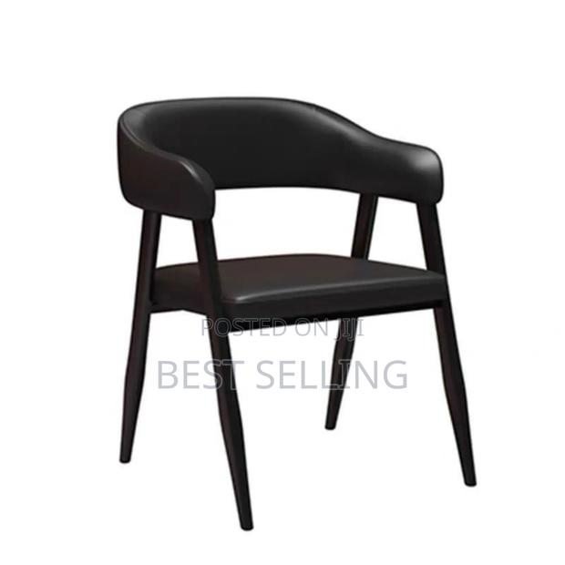 Classic Paded Black Home Chairs - thumbnail 2