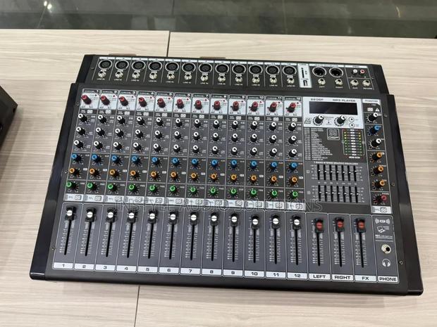 12 Channels Professional Powered Mixer Usb/Bluetooth Enabled 1500w
