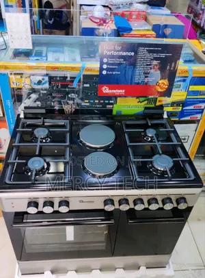 Ramtons Rf/496- 60*90 Stainless Steel Cooker With Gas Compartment