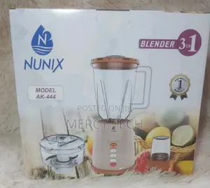 Nunix Ak-444 3in1 Blender; Grinder, Chopper.