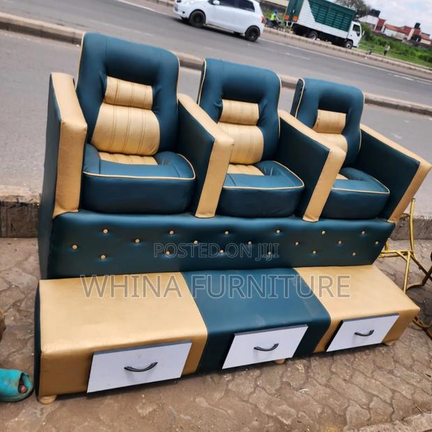 Gold and Green Pedicure - main view