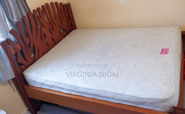 5x6 Mahogany Bed and Orthopedic Mattress