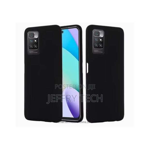 Soft Silicone Back Cover for Redmi 10 – Black - main view