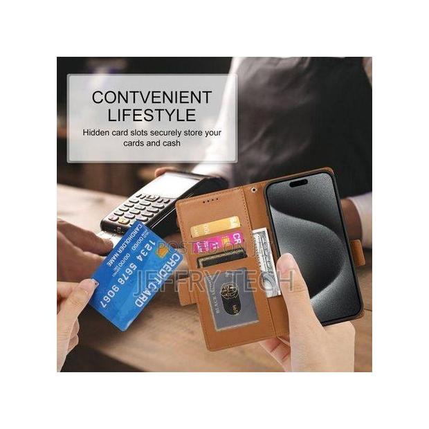 Xiaomi Wallet Case for Redmi Note 13 Pro 4g / Poco M6 Pro 4g, Leather - thumbnail 2
