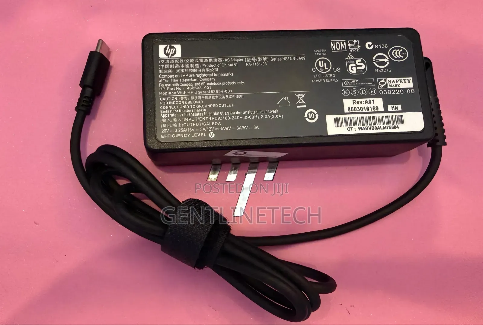 Original Hp Type-C Laptop Charger – Usb-C Fast Charger