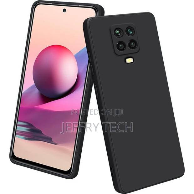 Silicone Phone Cover for Xiaomi Redmi Note 9s - Black, Anti-Fingerprin