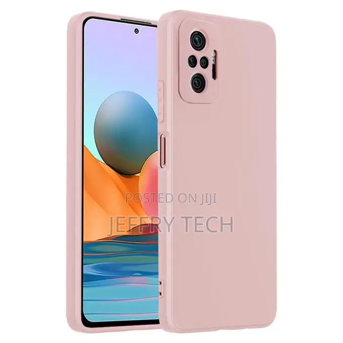 Silicone Phone Cover for Xiaomi Redmi Note 10 - Pink, Anti-Fingerprint